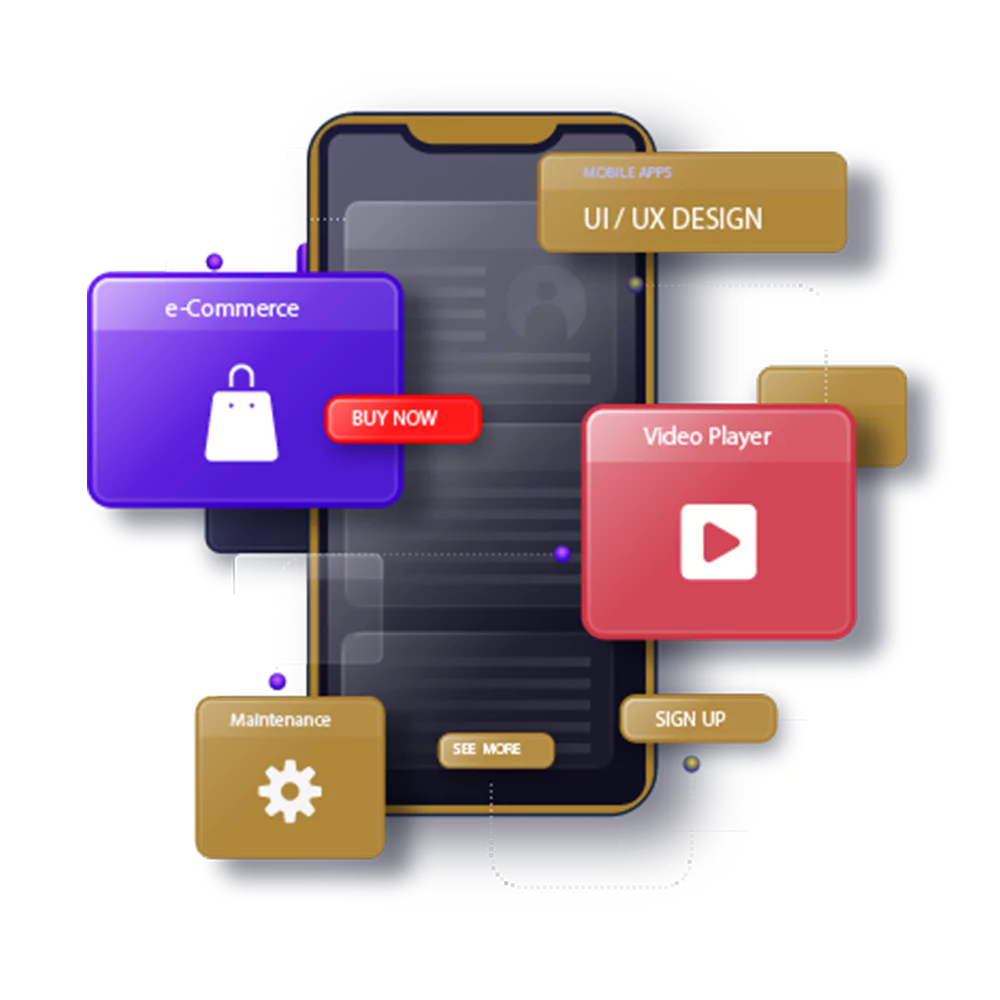 تصميم UX UI البوابة الذهبية